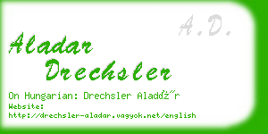 aladar drechsler business card